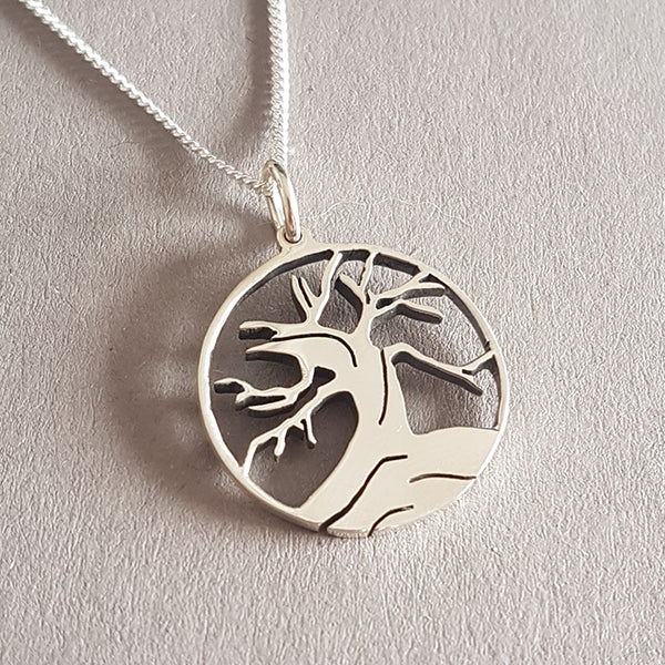 Tree of the Dead Sterling Silver Handmade Pendant