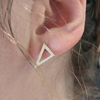Scalene Triangle Stud Earrings