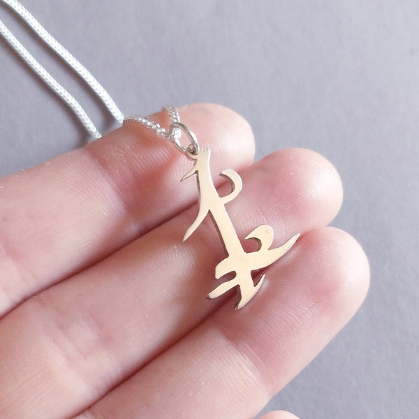Sterling Silver Parabatai Rune Pendant Set