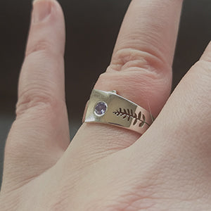 Sterling Silver Foldover Ring