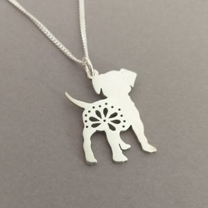 Lacy Puppy Sterling Silver Handmade Pendant