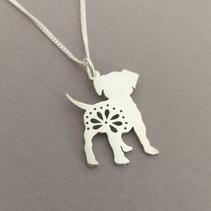 Lacy Puppy Sterling Silver Handmade Pendant