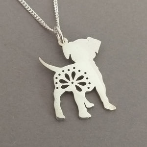 Lacy Puppy Sterling Silver Handmade Pendant
