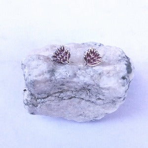 Detailed Protea Resin stud earrings