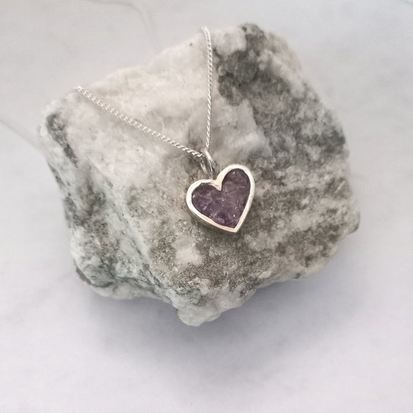 Shattered Gemstone Pendant - Heart