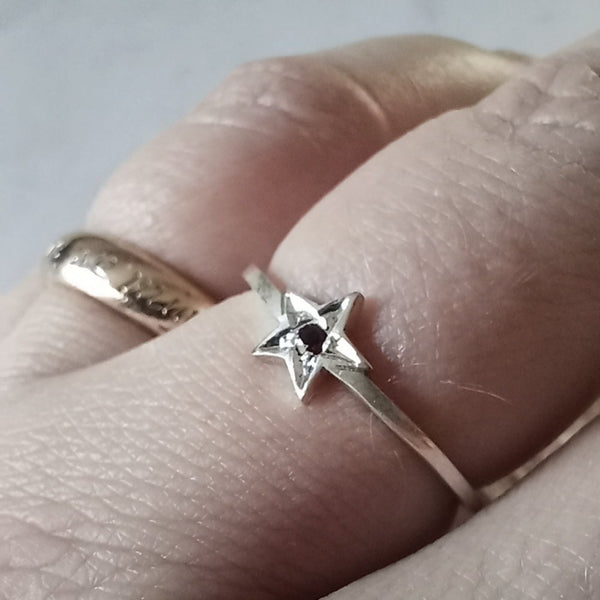 Gemstone Star Ring