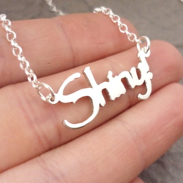 Sterling silver handmade "Shiny" Necklace