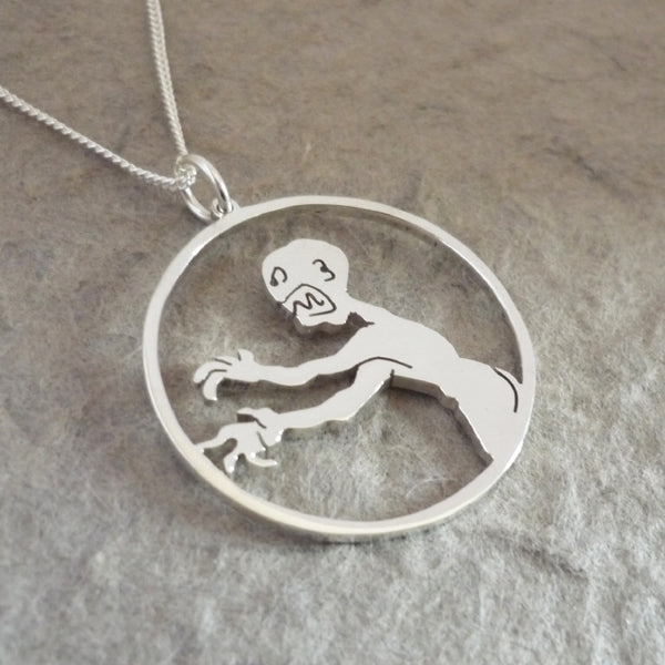 Grrr Aaargh says the Zompire - sterling silver pendant