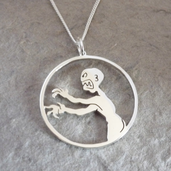 Grrr Aaargh says the Zompire - sterling silver pendant