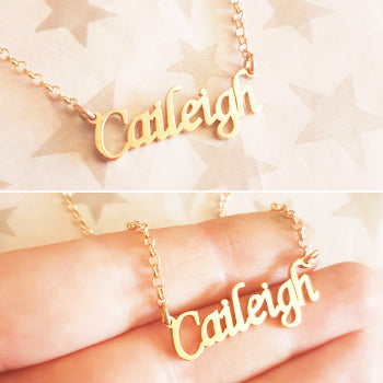 Custom Sterling Silver Name Necklace