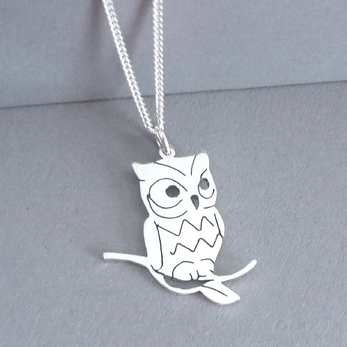 Owl Pendant on Chain