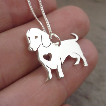 Dachshund Pendant on Chain