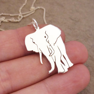 Wild Elephant Pendant on chain
