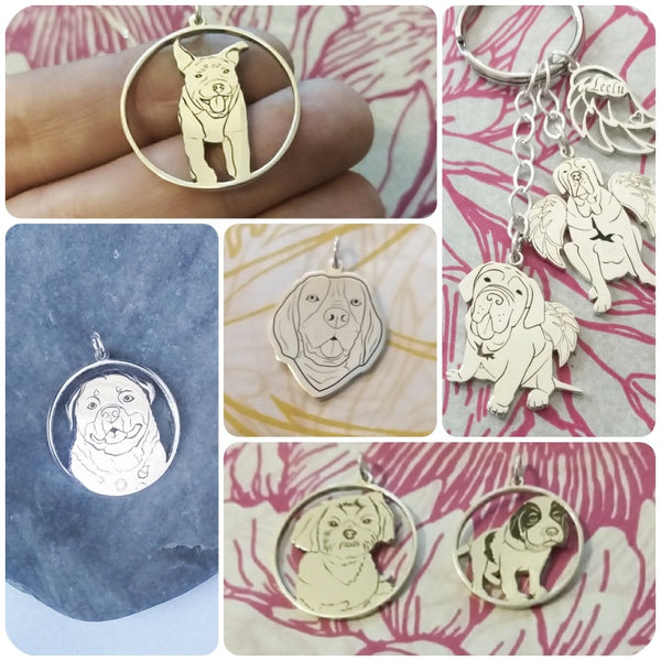 Custom Pet in Circle Necklace